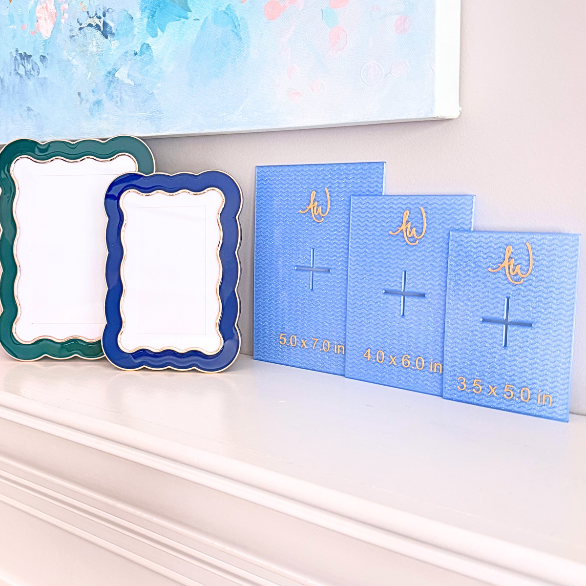 Needlepoint Trace it. Center it. Paint it. Stitch it. Frame it. With AW Needlework Designs True Tracel Stencils for Needlepoint Finishing and painting templates.