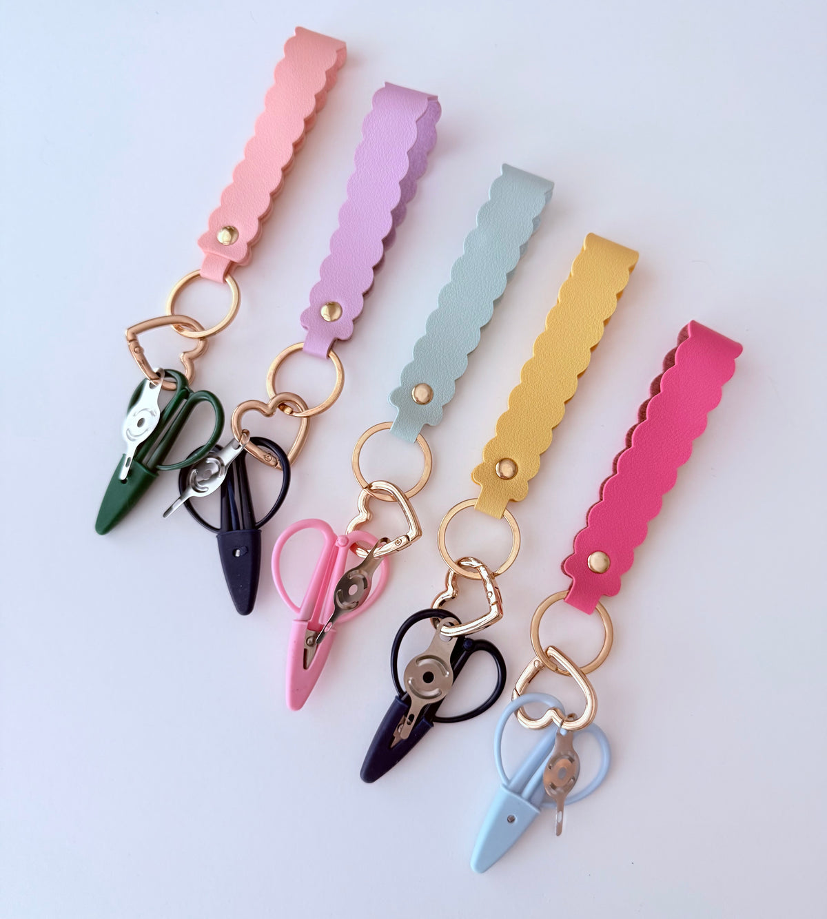  Needlepoint Snips & Threader Set on a project bag clip keychain to keep your project bag organized!  These are the must have needlepoint scissors and popular needle threader together.