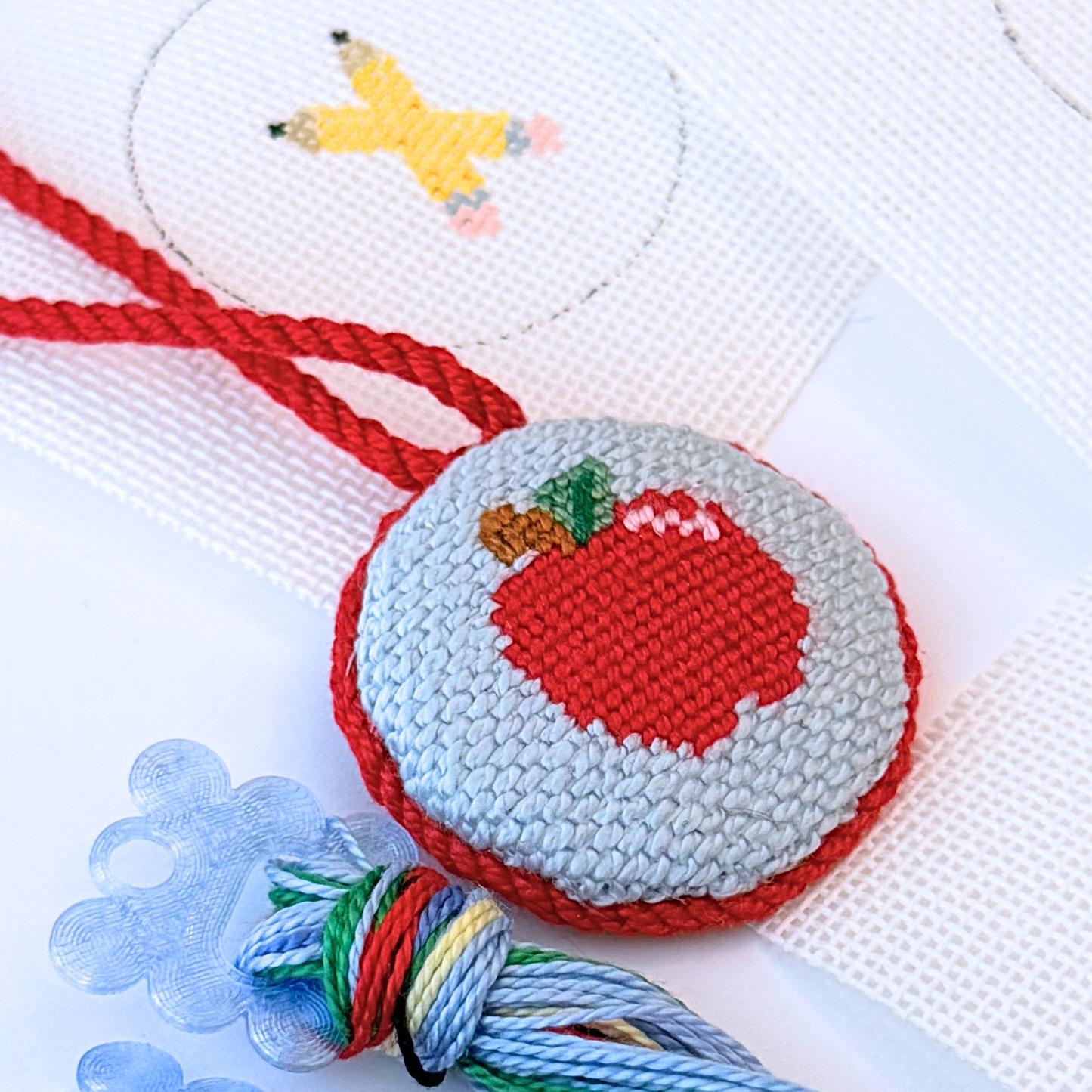 Limited Edition Back to School Mini Bag Charm Needlepoint Canvas Collection