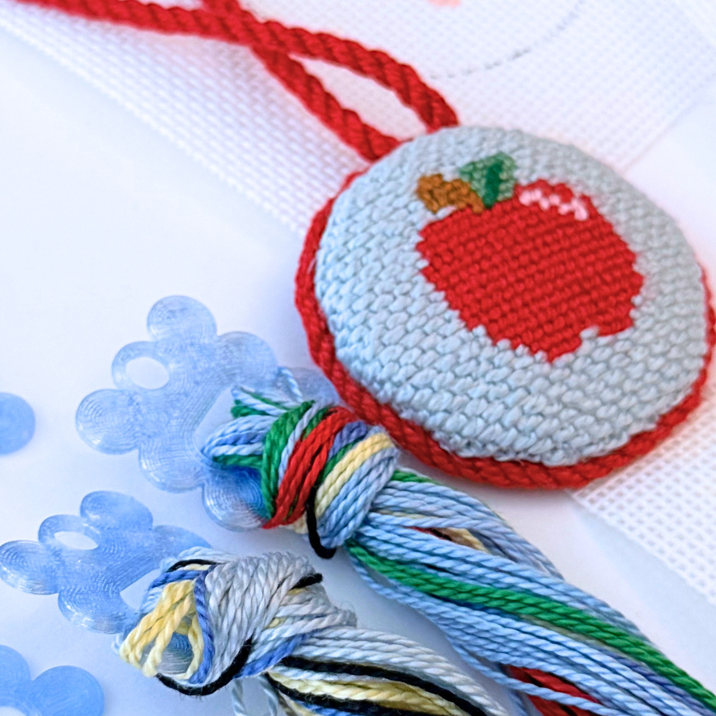 Limited Edition Back to School Mini Bag Charm Needlepoint Canvas Collection