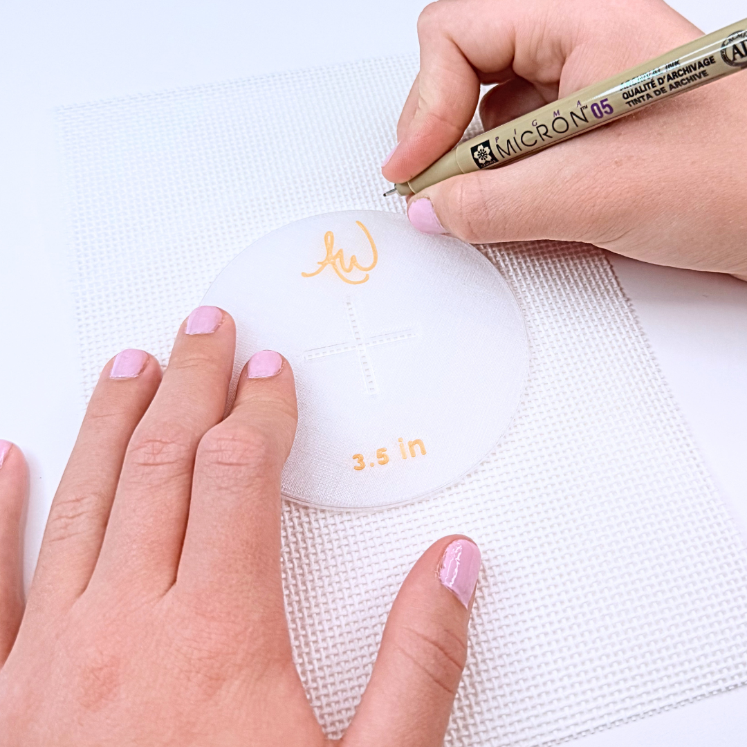 Needlepoint Circle Shape Template Set